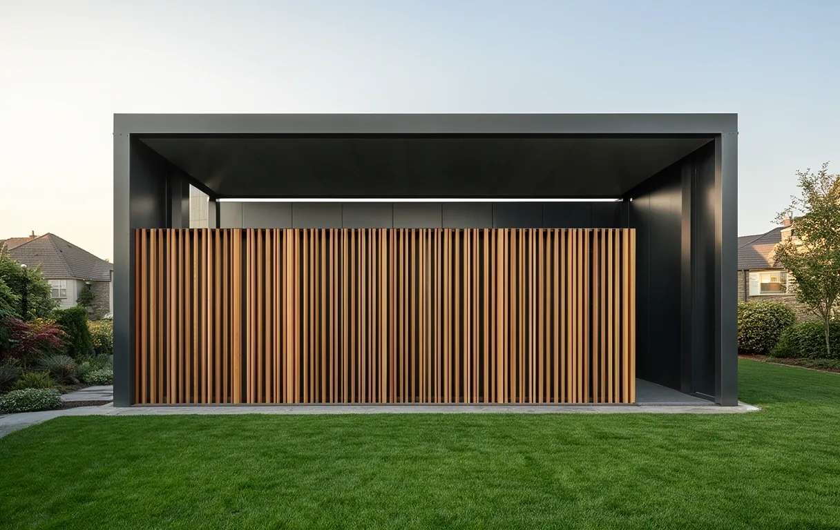 Residential steel workshop