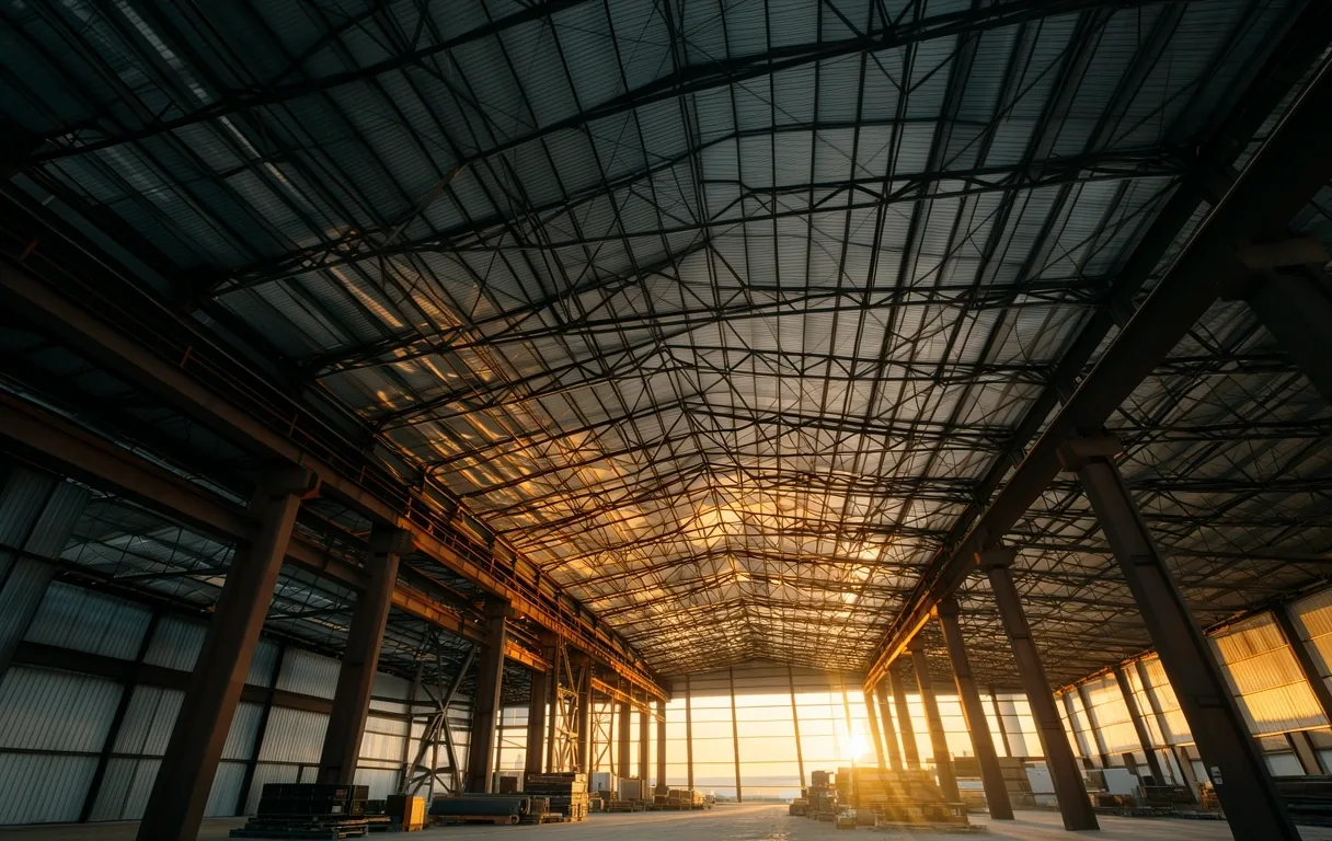 Industrial Steel Span Elevation